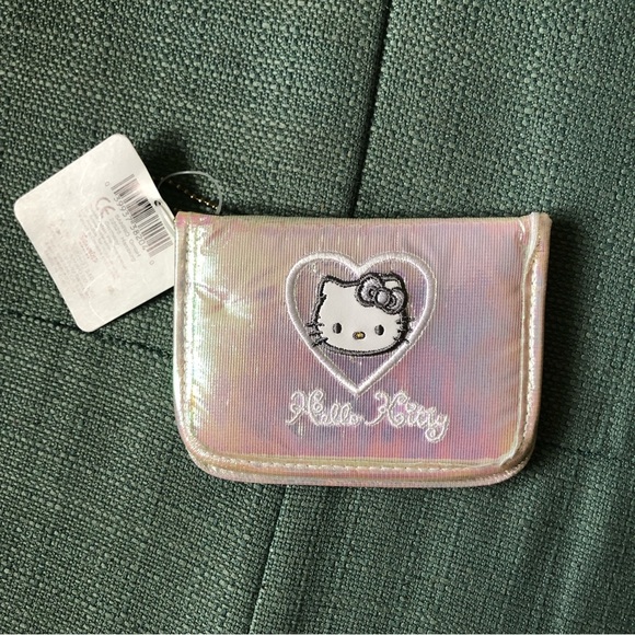 NWT SANRIO Vintage 1998 Hello Kitty shinny Small cardholder - Picture 1 of 16